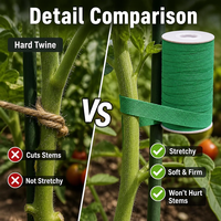 Attache élastique pour plantes de jardin, bande extensible pour arbres, support souple en tissu pour la fixation des vignes, clôture de jardin, treillis pour légumes
