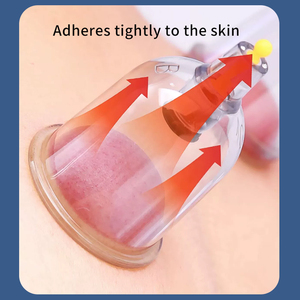 Juego de ventosas de plástico, 12 unidades, terapia manual con bomba de vacío para aliviar el dolor de espalda, hombros, cuello, brazos y cuerpo, alivio del estrés - Product Image 4