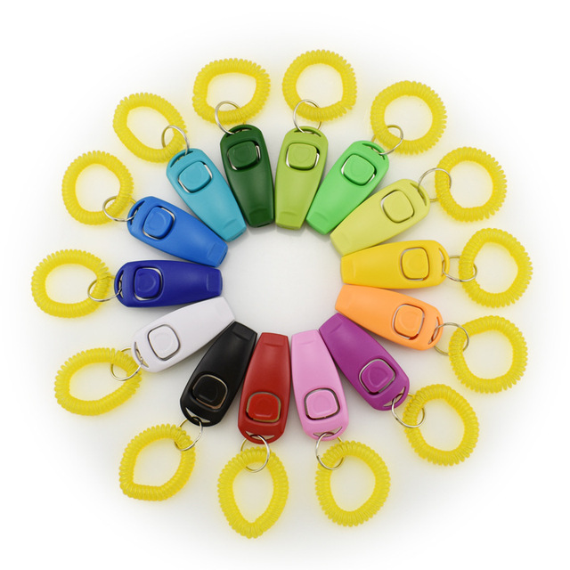 Two-in-One Whistle and Sound Training Device Clicker for Pet Training Effective Dog Training Clickers