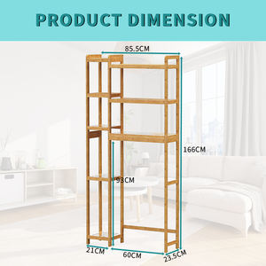 Étagère de rangement multi-niveaux sur les toilettes personnalisée pour l'organisation - Product Image 6