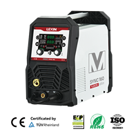 LEVIN NEW FUSION SYNC 160A certifiée CE, machine à souder MIG 4-en-1 sans gaz ou à gaz, avec fonctions MMA/Lift TIG