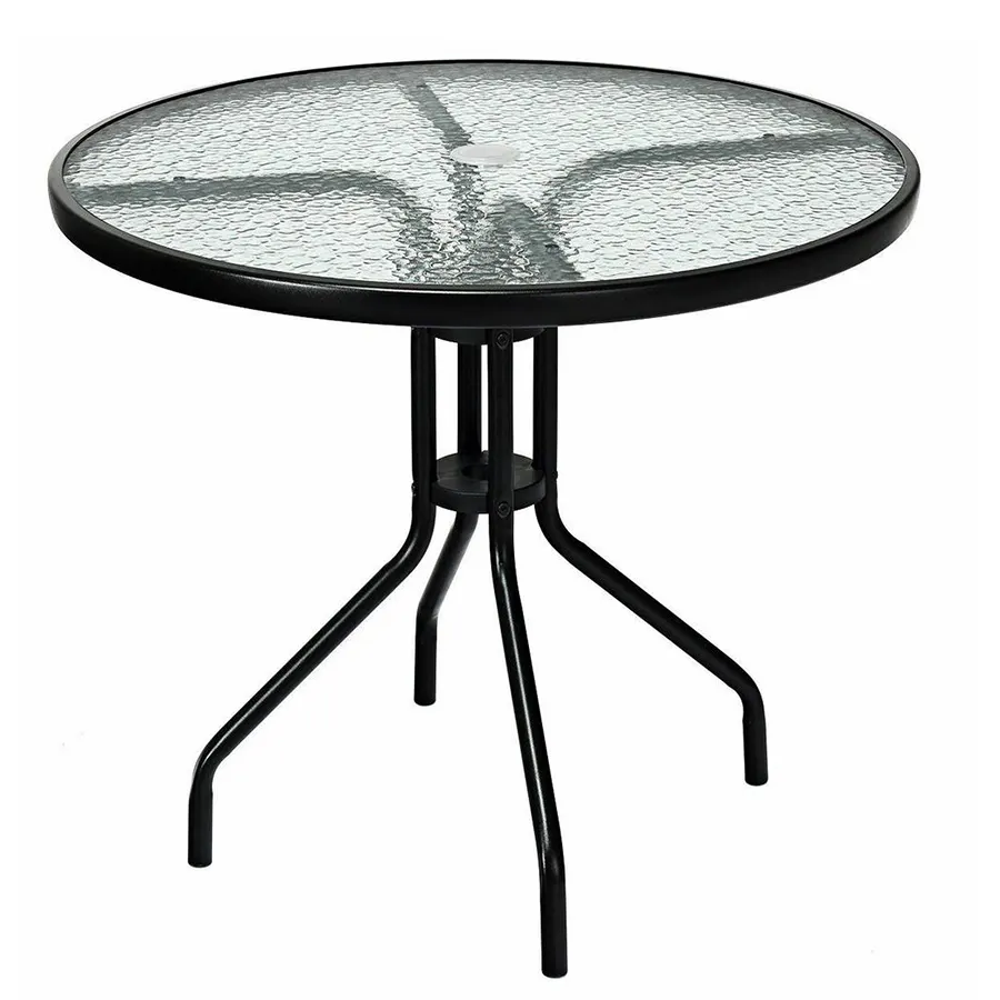 Chic Sofisticado Circular Glass Table mesa pequena mesa de vidro