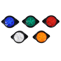 Luz LED de 24V, Nueva Luz de Borde de Cinco Estrellas para Camiones, Luz de Advertencia de Seguridad, Modificación Universal, Luz Lateral