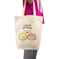 Nouveau sac fourre-tout en coton écologique réutilisable tendance et à la mode, sac en toile de coton en gros