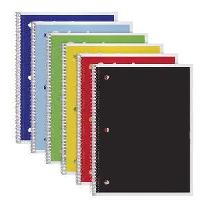 Carnets à spirale A4 à feuilles mobiles, lignés avec marge, 80 feuilles, imprimés sur mesure, en gros, pour l'école et l'université, à prix abordable - Product Image 5