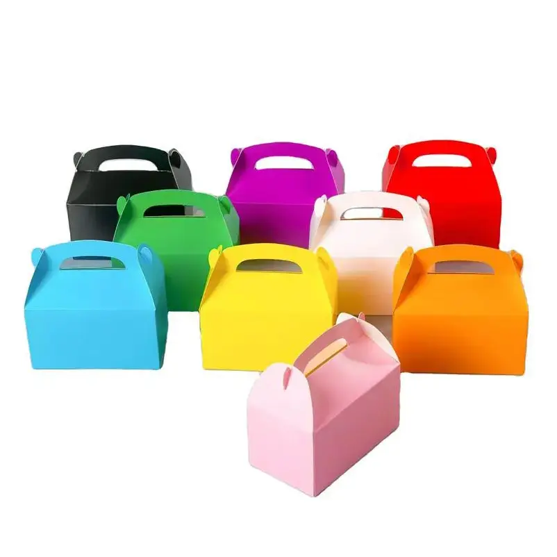Großhandel Emballa ges Ali menta ires 9 Farben Geschenk box Papp verpackung Lebensmittel qualität Praline Papier box Dessert box