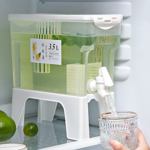 Cold Water Jug With Faucet 3.5L Plastic Lid Refrigerator Use High Temperature Resistant - Product Image 1