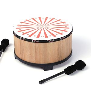 Tambour de sol en bois, instrument de percussion Orff, outil pédagogique pour l'apprentissage précoce et l'utilisation en classe - Product Image 4