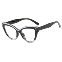 Montures de lunettes surdimensionnées, lunettes de protection anti-lumière bleue pour ordinateur, lunettes de vue pour femmes, monture optique pour myopie, lunettes de soleil œil de chat