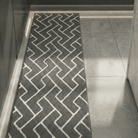Machine Washable Machine Made Eco-Friendly Kitchen Runner Rug Non Slip TPR Backing Polypropylene Jacquard Floor Mat Long
