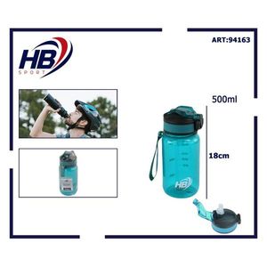 Transparent Green 550ml Drop-Proof <b>Sports</b> <b>Water</b> <b>Bottle</b> - Product Image 3