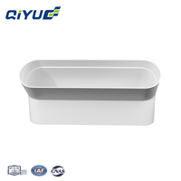 Qiyue fabrication de haute qualité 132mm * 30mm ABS coude d'escalade mural à 45 degrés pour conduit plat pour système de conduit d'air