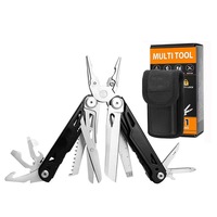 Pince combinée de haute qualité multi-usages Mini pliable 16 en 1 outils à main pince combinée de coupe