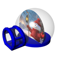 Globe de neige gonflable commercial en PVC de 10 pieds, décorations de fête, de mariage et de Noël, tente igloo transparente géante gonflable