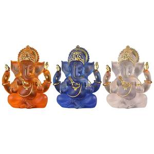 El işi reçine Ganesha heykeli-tay tarzı fil tanrı buda heykelcik su cam gibi ev sunak veya dekor için bitirmek - Product Image 3