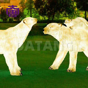 Escultura de Oso Polar Iluminada en 3D, Grande, Luz Blanca Cálida, Decoraciones Navideñas para Exteriores, Resistentes al Agua IP65, para Paisajes, Ramadán, Halloween - Product Image 4