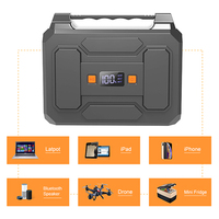 Générateur solaire portable à prix avantageux, 100W, station d'alimentation au lithium-ion avec 4 ports USB, panneau solaire pour voiture, pour les voyages en plein air