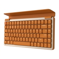 Clavier mécanique sans fil 2,4 GHz à profil bas en alliage d'aluminium 84 touches avec rétroéclairage LED, interrupteurs Kailh, combo BT/USB, nouveau clavier triple