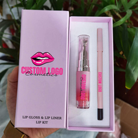 Ensemble de crayons à lèvres et gloss à lèvres Private Label, haute pigmentation, ensemble combo lèvres