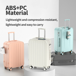 <span class=keywords><strong>Maleta</strong></span> de Viaje Multifuncional de Moda con Portavasos, Interfaz USB, Gancho Lateral, Ruedas con Freno, <span class=keywords><strong>Maleta</strong></span> de Lujo - Product Image 2