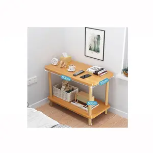 Creative Simple Small Square Double Deck Tea Table for Home for Living Room Furniture