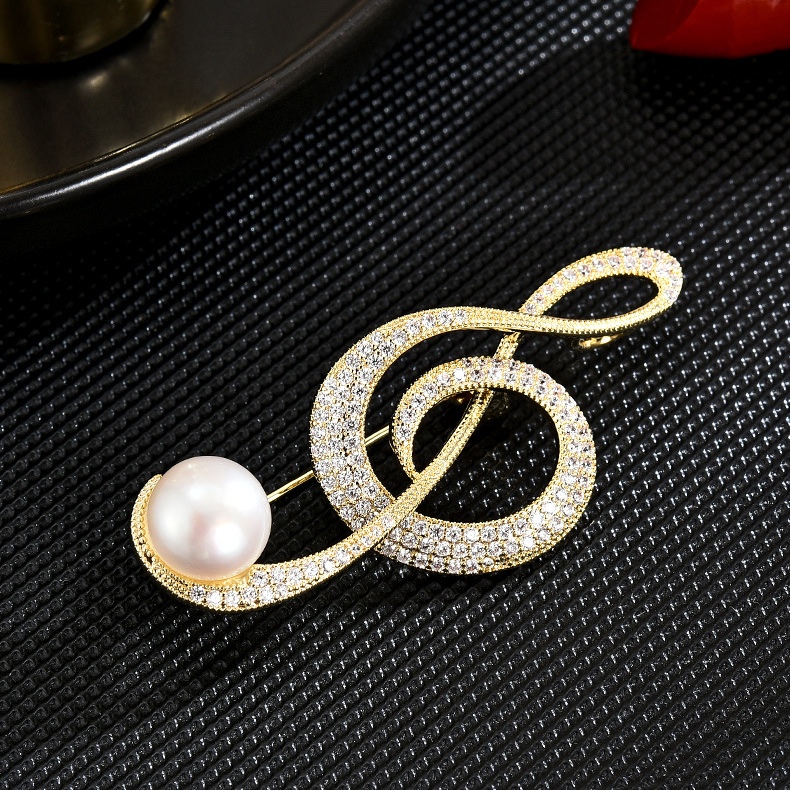 Gold-Imitation White pearl