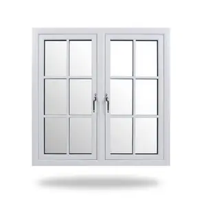 หน้าต่างบานเลื่อนอลูมิเนียมซีรีส์ 75 คุณภาพสูงกระจกสองชั้นกระจกและประตูอลูมิเนียมแบ่งความร้อน