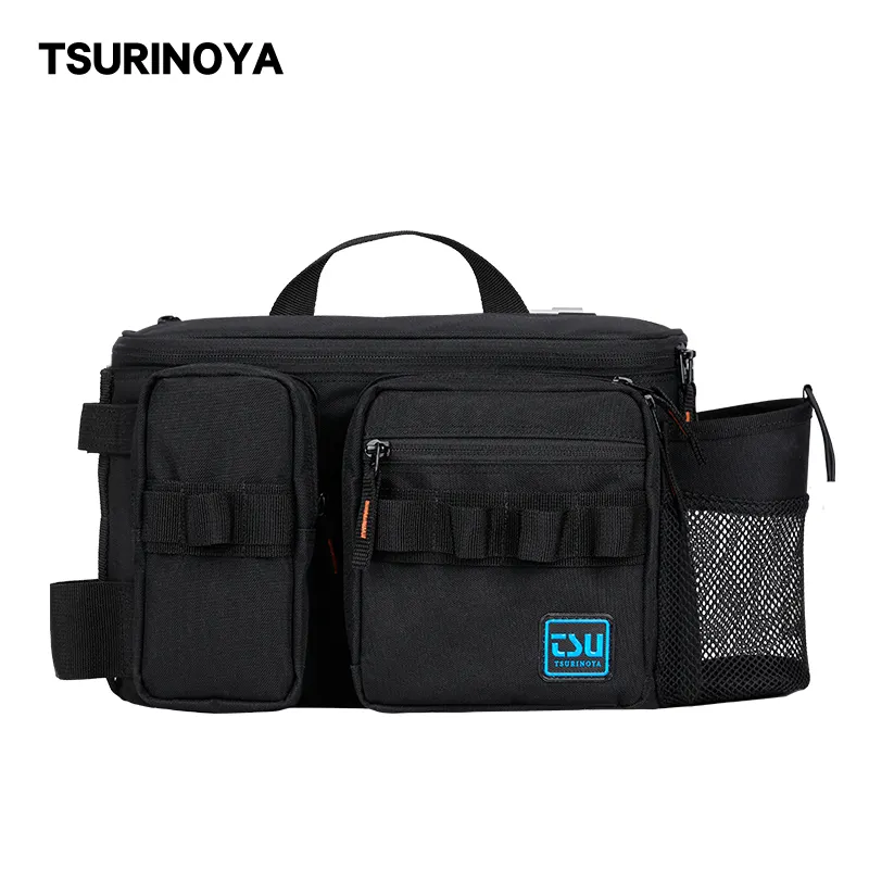 TSURINOYA Multifunction Fishing Lure Bag RX1911 Outdoor Large Capacity Hip Bag Shoulder Bags Fishing Tackle Pack