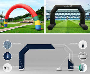 قوس قابل للنفخ بشعار مخصص من قماش أكسفورد لخط البداية والنهاية للفعاليات الخارجية والسباقات - Product Image 3