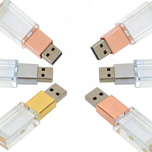 Clé USB en verre cristal 3.0 avec logo personnalisé gravé en 3D, 2.0, 2 Go, 4 Go, 8 Go, 16 Go, 32 Go, 64 Go, avec boîte blanche - Product Image 2