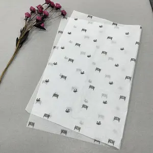 Özelleştirilmiş ince 17gram beyaz wrap doku kağıt baskılı ince ambalaj kağıdı ambalaj giysi