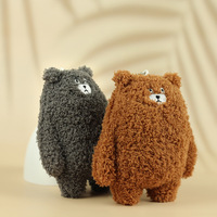 Pendentif en peluche Ours Internet Famous Bear, adorable figurine en peluche, ornement de sac, porte-clés, jouet pour machine à griffes, vente en gros