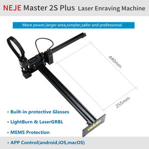 Küçük lazer oyma makinesi 2 Master 2S 440*255mm masaüstü DIY Logo işareti yazıcı oymacı lazer oyma makinesi - Product Image 3