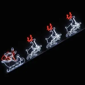 Lampe LED cerf <span class=keywords><strong>de</strong></span> noël, manches longues, extérieur, décoration, - Product Image 4