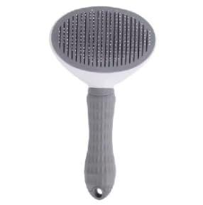 Wholesale Self-Cleaning Deshedding Grooming Tool Comb Dog TPR ABS Stainless Steel Modern Small Style Sustainable <b>Pet</b> Hair - Product Image 2