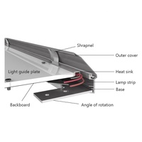 Publicité d'intérieur Poster LED Cadre photo Aluminium Snap Frame Slim LED Light Box Ultra Thin Light Box