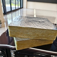 Laine de roche isolante MOTNS avec couche de surface en aluminium, résistante à l'humidité, pour murs extérieurs et toitures d'entrepôts, ignifuge