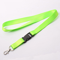 Sangle de cou d'exposition de couleur unie promotionnelle avec logo personnalisé en gros Longe détachable en polyester de sublimation