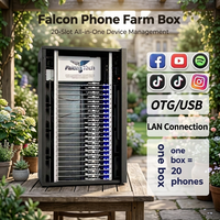 Équipement de Farming de Téléphones avec 64 Go de RAM et 4 Go de ROM, Intègre un Châssis et un Logiciel Click Farm pour des Fonctions de Contrôle Groupe