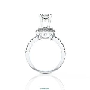 แหวนเพชรโมอิสซาไนต์คุณภาพสูงสำหรับผู้หญิง สวมใส่ได้ทุกวัน ผลิตจากวัสดุสังเคราะห์ (เพาะเลี้ยงในห้องปฏิบัติการ) จากเวียดนาม ขนาด 6.3 มม. - Product Image 4