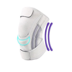 Genouillère de compression confortable avec logo, support en silicone rembourré et stabilisateurs latéraux pour la tendinite et l'arthrite - Product Image 1