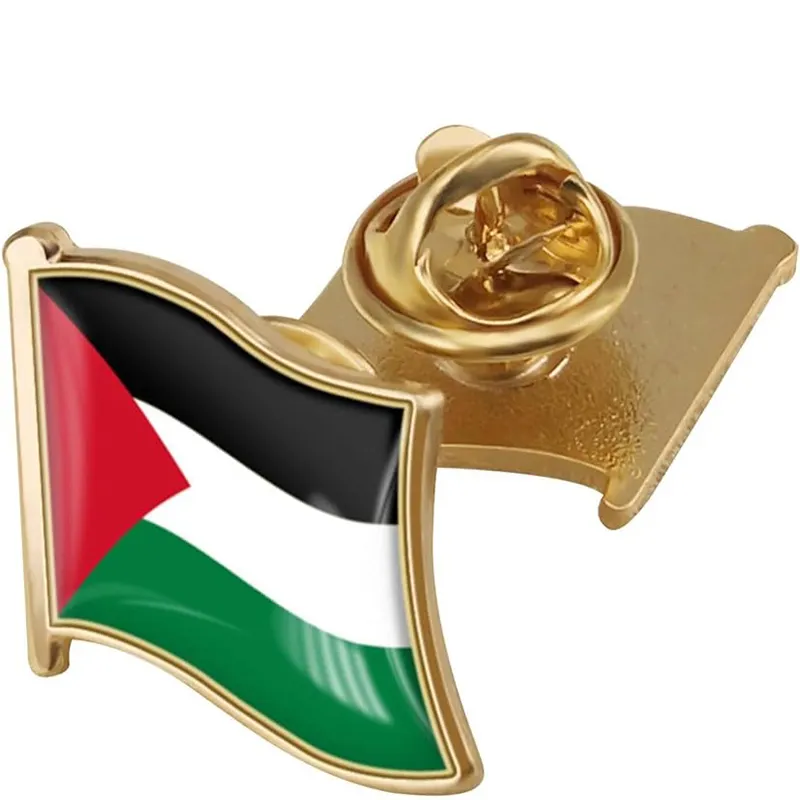 Personalizada Guardar Gaza Regalos Palestinos Esmalte Insignia Botón País Bandera Pin de Solapa A Granel Palestina Nacional Recuerdos Palestina Pin