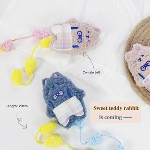 Lindo gato de peluche de dibujos animados, juguete interactivo, conejo de peluche, contiene campana - Product Image 2