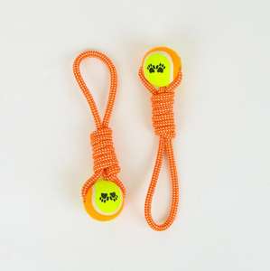 Tennis <b>Ball</b> On Rope Fashion Design Durable Rope Interactive PetTtoy Samoyed <b>Dog</b> Chew <b>Ball</b> Pet Toys - Product Image 3