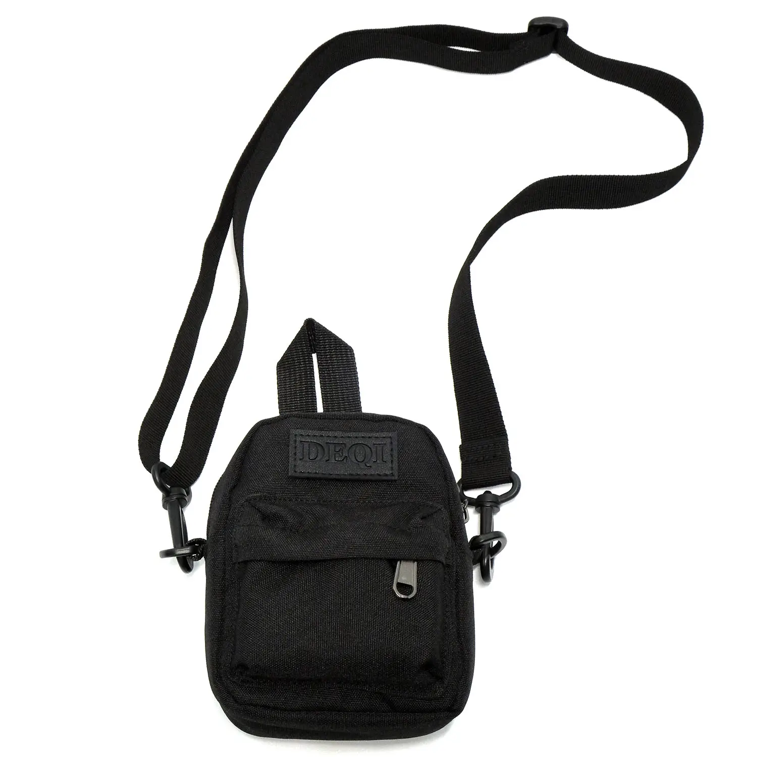 DEQI Taschen für Sport Schleppentaschen Ohrhörer Aufbewahrungstasche Brust Schulter Bote Carabiner Mini-Rücksack Crossbody-Tasche