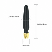 Antena Mikro 4G LTE -J Male Polarisasi Vertikal 3dBi Gain Tinggi untuk Router Kecil dan Modul DTU Nirkabel 2G/3G