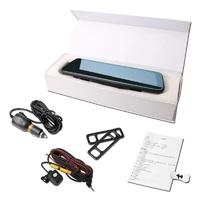 Streaming Dual Dash Cam pour voiture 10 "Full HD 1080P Dash Camera Car DVR Vehicle Camera Video Recorder Dash Cam