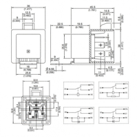 Relais automobile 40A 14VDC 1 Forme A 1 Forme C 1 Forme B SPST SPDT SPST-NC à connexion par fiche pour contrôle AC