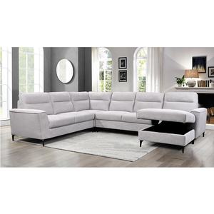 आधुनिक नवर्डिक डिजाइन असबाब चेनेल कपड़े फर्नीचर u आकार के सोफे घर की सजावट के लिए लिविंग रूम सोफा सेट - Product Image 1