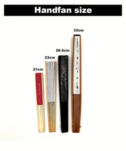 พัดไม้ไผ่สีดำพิมพ์ลายตามสั่ง พัดพับผ้าไหมคุณภาพสูง พร้อมโลโก้ส่วนตัวสำหรับงานแต่งงานและงานปาร์ตี้ - Product Image 4